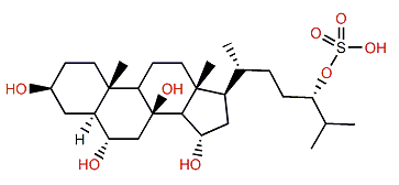(24S)-5a-Cholestane-3b,6a,8,15a,24-pentol 24-sulfate